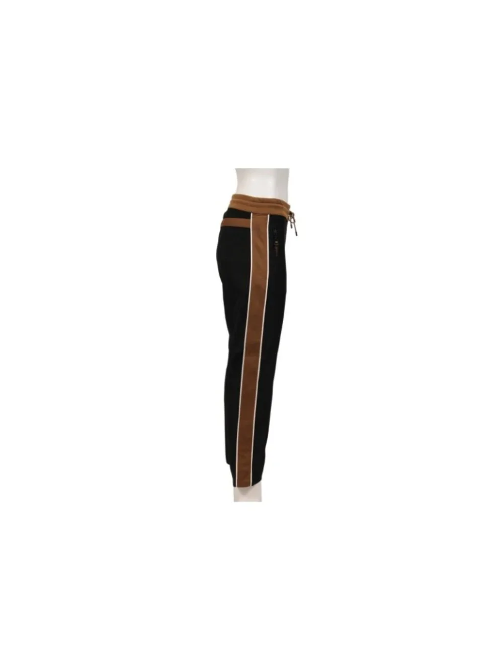 Louis Vuitton Womens Side Stripe Track Pants Small Brown Black Lv Logo Monogram